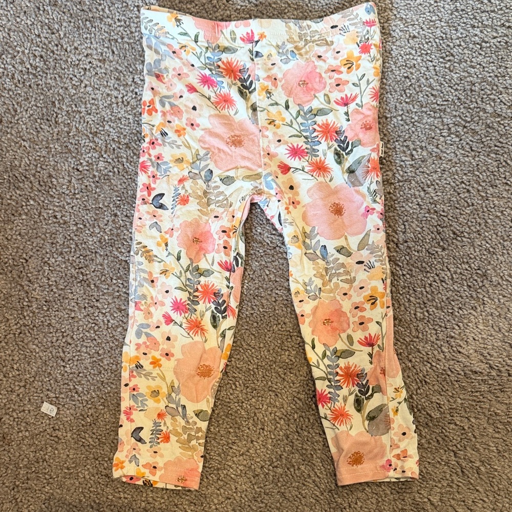 Little Sleepies Floral Print Kids Leggings